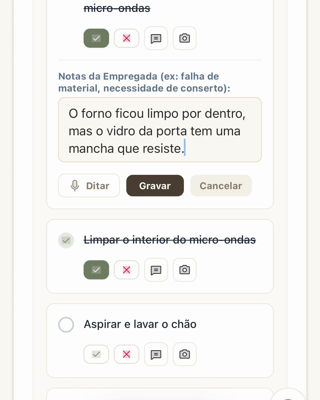 Um recado falado e uma fotografia